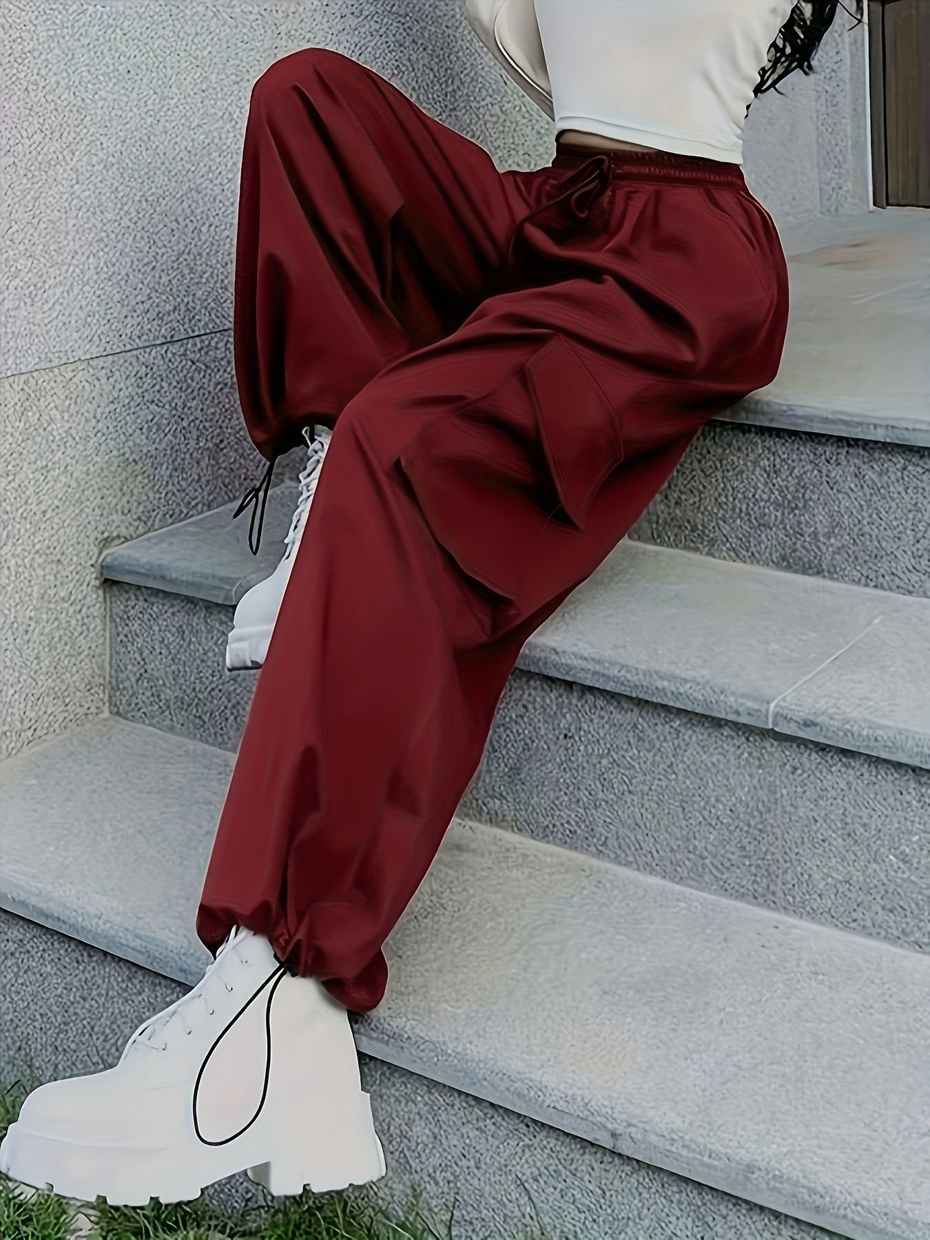 Y2K Spicy Girl cho'ntakli salqin shimlar ayollar uchun