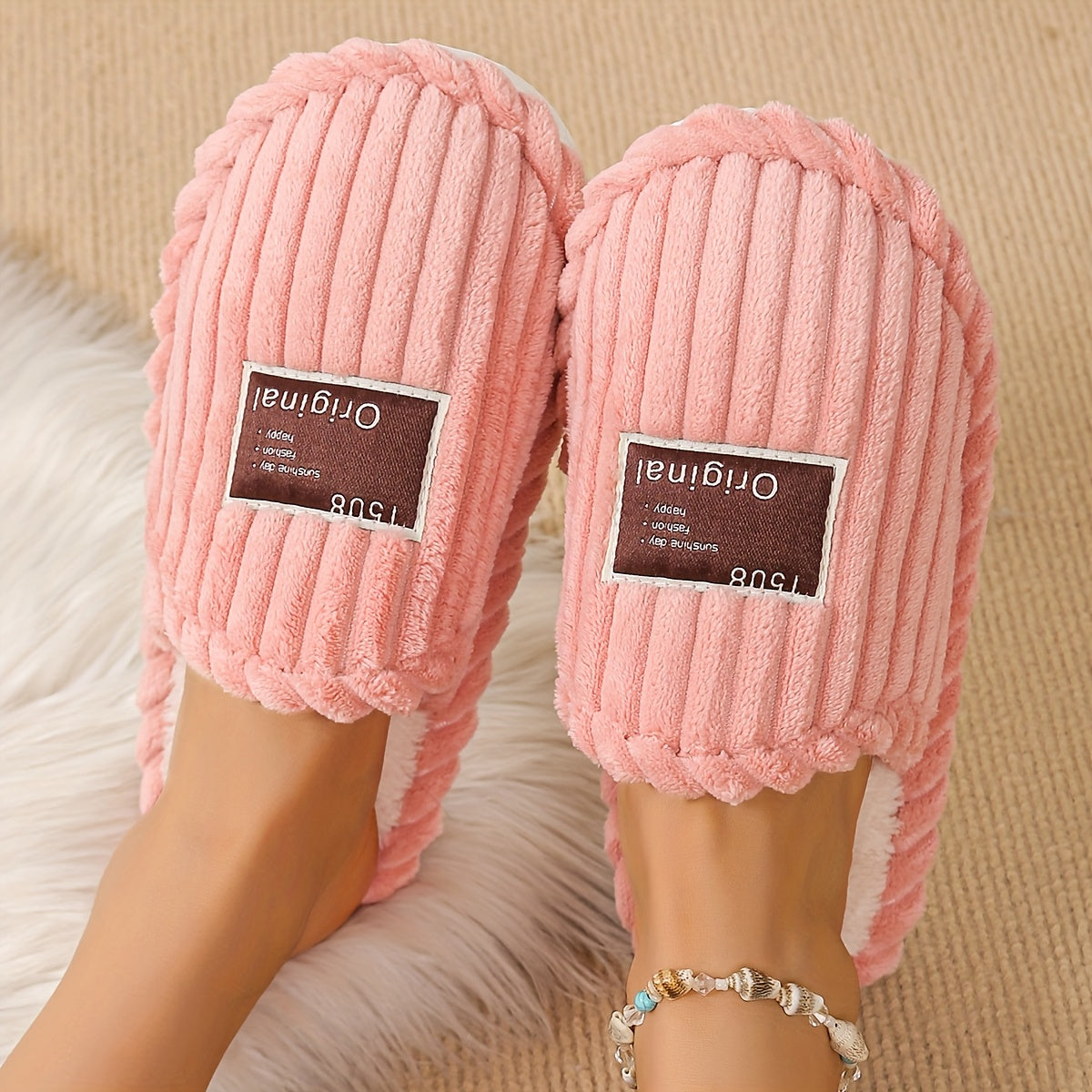 Unisex Non-Slip Indoor Slippers for Men and Women Autumn Winter Comfort