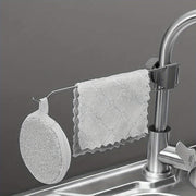 Qulay zanglamas po'latdan yasalgan kran caddy - Oshxona cho'michasi uchun organizator, gubka va mato ushlagich, idish yuvish savati - Hammom va oshxona tartibi uchun zaruriy narsa