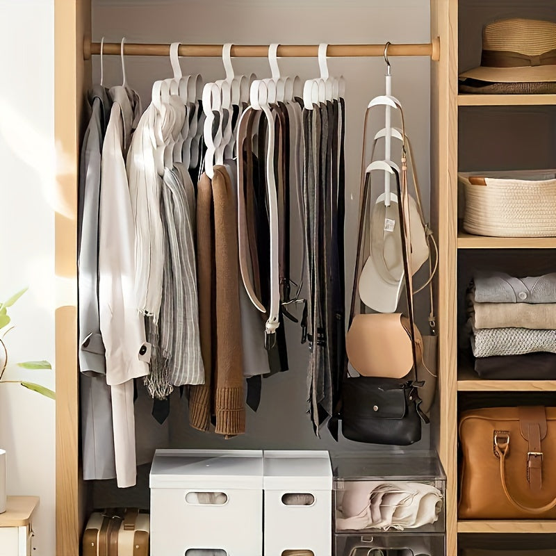 Iron Ribbon Hanger for Handbags and Scarves Adjustable Closet Organizer