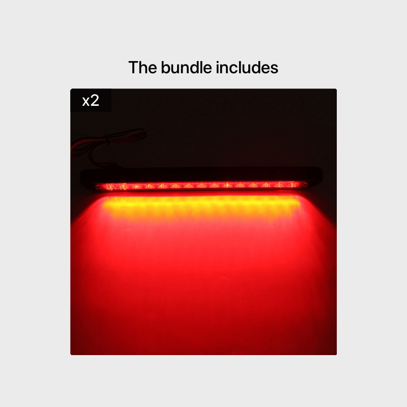 Barra de luz trasera LED universal para camiones, pickup, vehículo 12V 24V, 15 LEDs