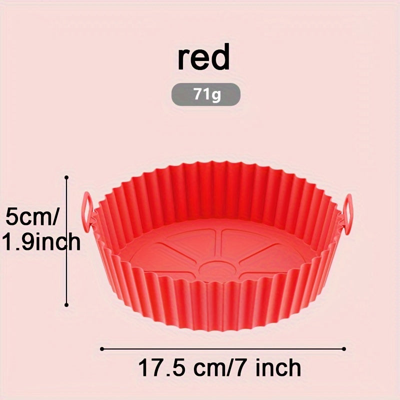 Silicone Air Fryer Pot Reusable Non-Stick Replacement Basket Accessory