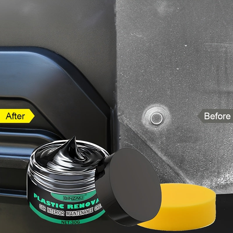 Car Interior Black Revitalizer Plastic Repair Cream for Dashboard and Tires