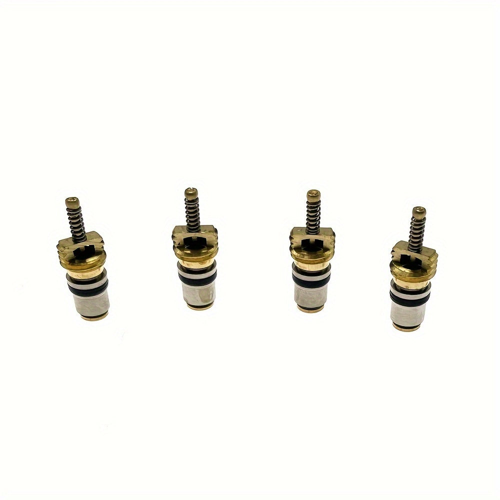 Copper Air Conditioning Refrigerant Valve Core Golden Finish Compatible with All Brands