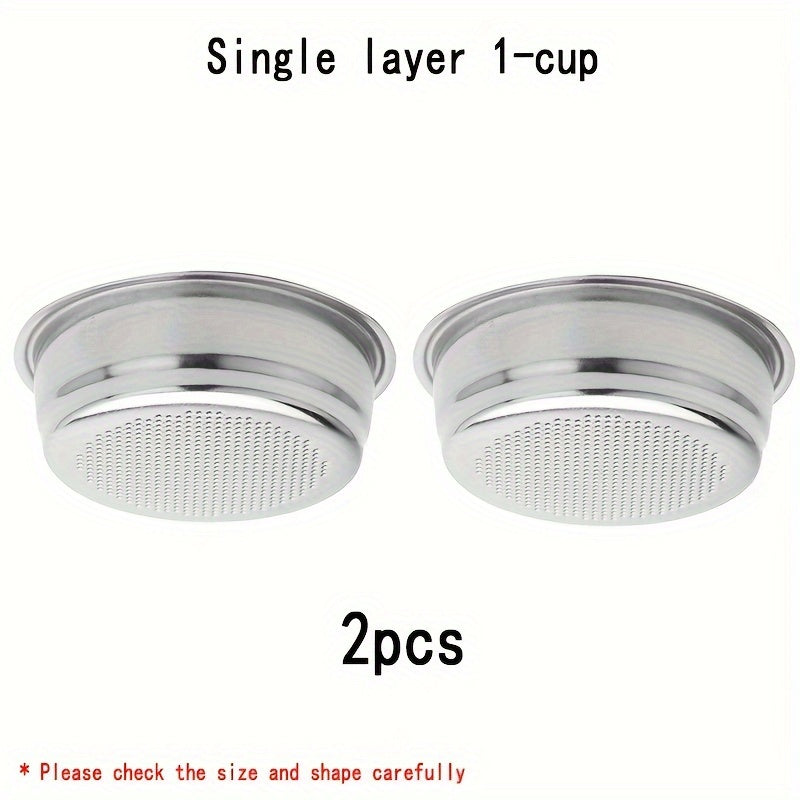Universal Stainless Steel Single-Layer Espresso Filter Basket 51mm Coffee Portafilter