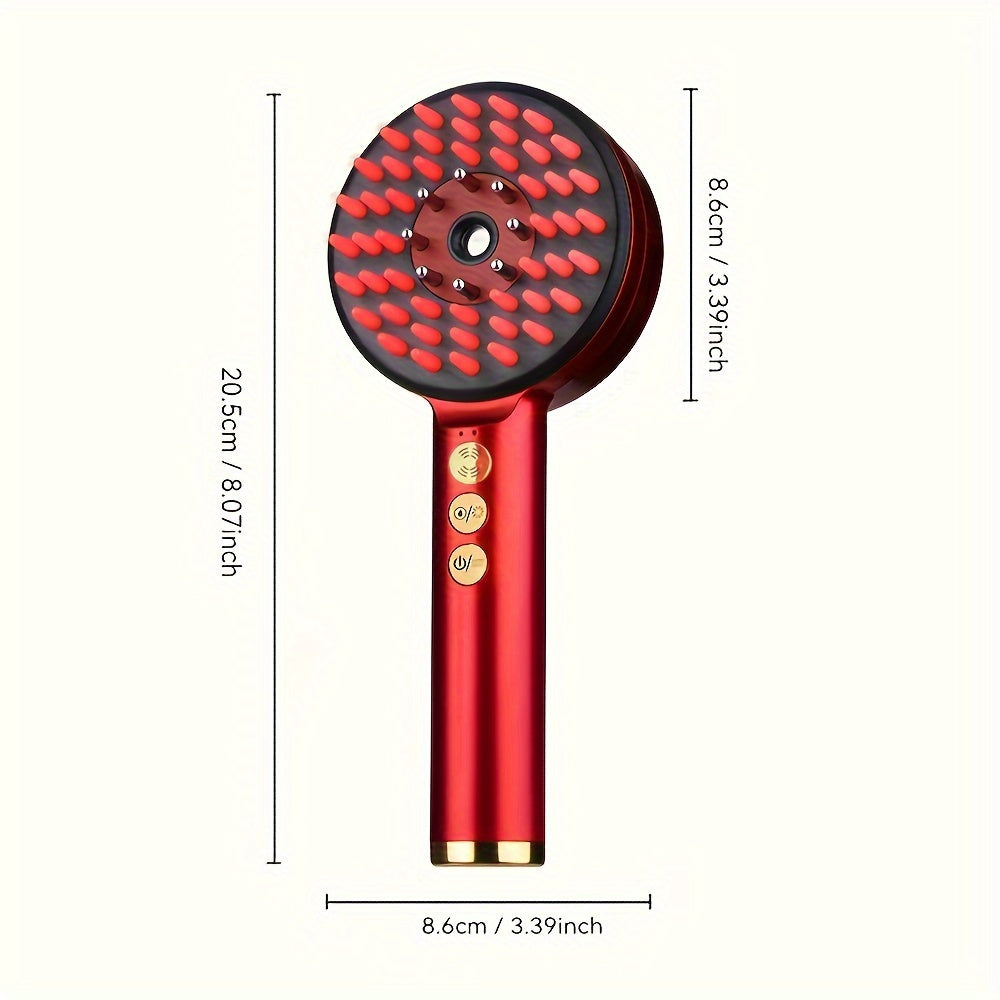 Portable Electric Scalp Massager with Spray Function Rechargeable Head Relief Hair Nourishment