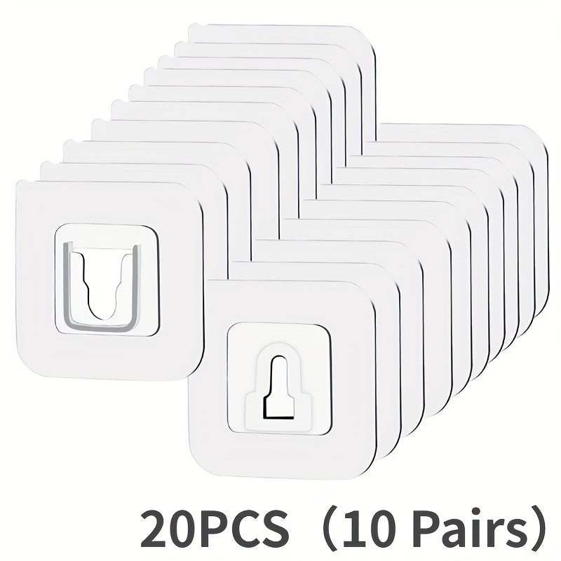 Seamless Snap Fastener Wall Hook Storage Fixture Waterproof Adhesive