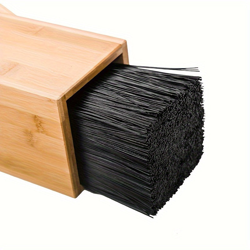 Universal Bamboo Knife Block with Removable Washable Lining for Versatile Kitchen Storage