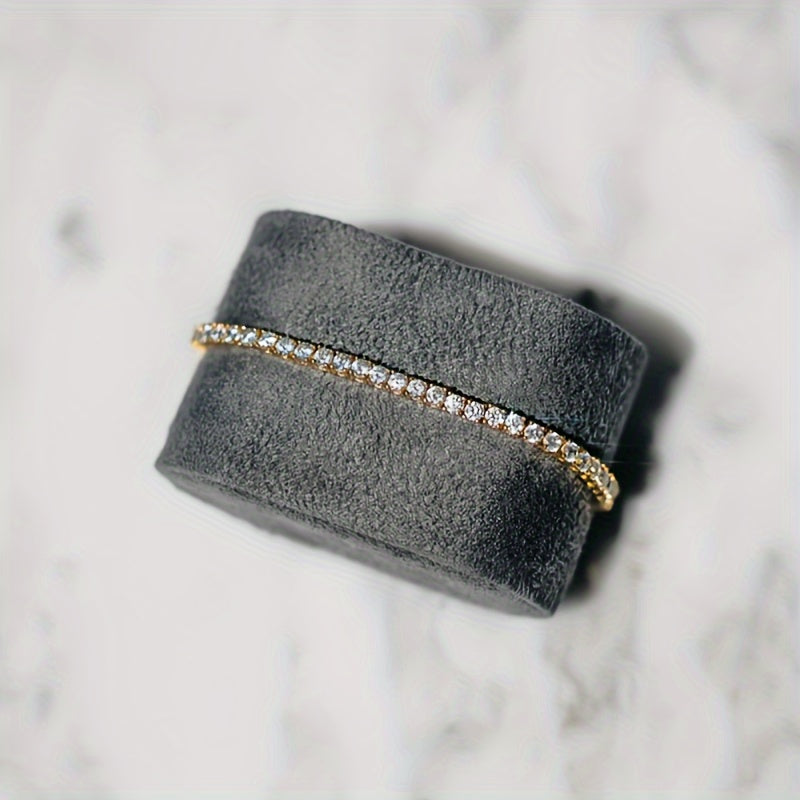 VVS Moissanite Tennis Bracelet for Women 3mm Yellow Silvery Jewelry