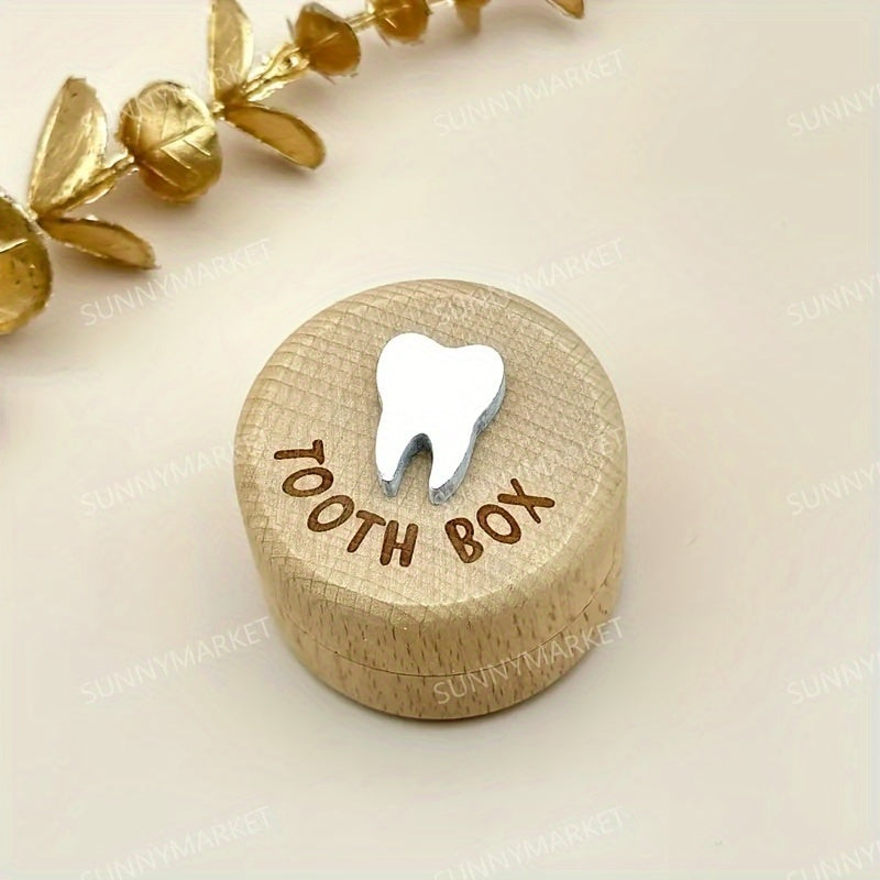 Wooden Baby Keepsake Box for Tooth and Hair Storage Baby Shower Gift Memory Box