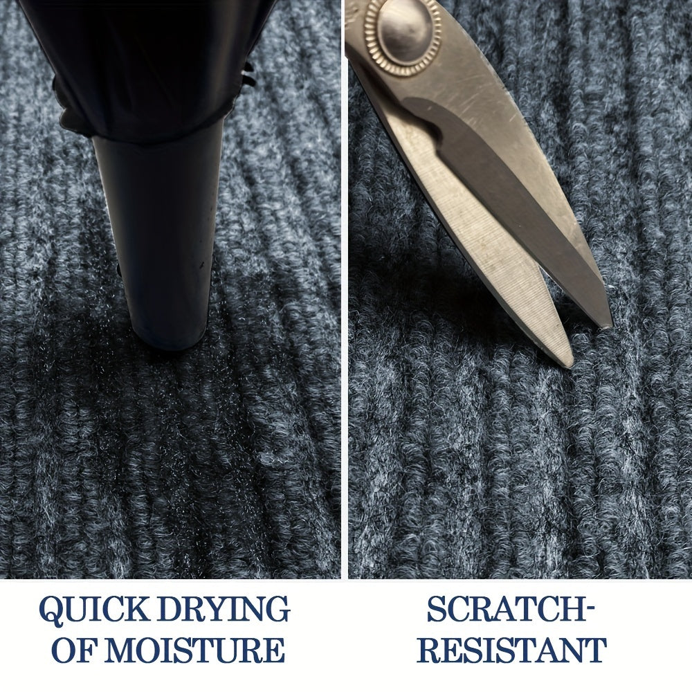 Striped Non-Slip Absorbent Doormat for Entrance, Balcony, or Patio