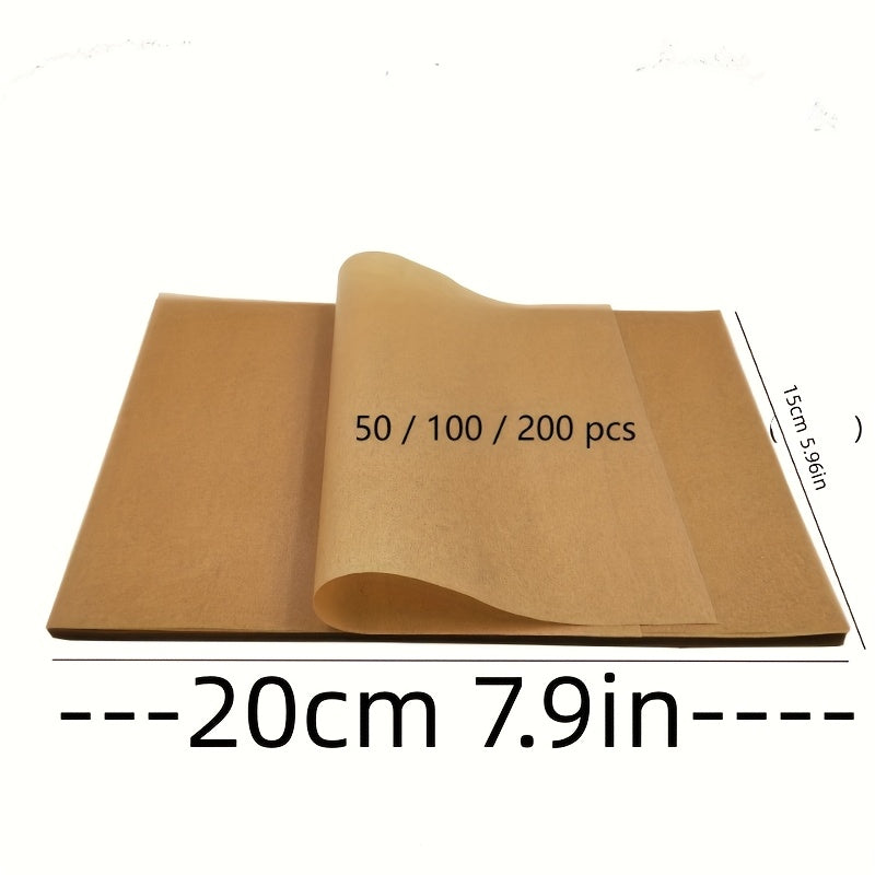 50/100/200 шт. антипригарных пергаментных листов для выпечки 22,86 x 33,02 см для готовки