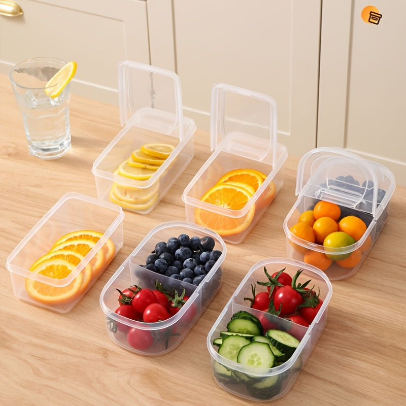 Large Capacity Food-Grade PP Storage Container with Handle for Fruits and Vegetables