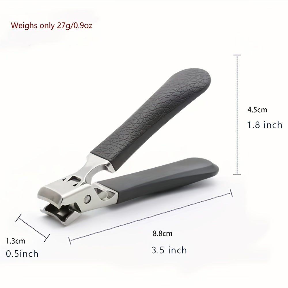 Stainless Steel Nail Clippers for Thick Nails with Wide Jaw and Concave Blade