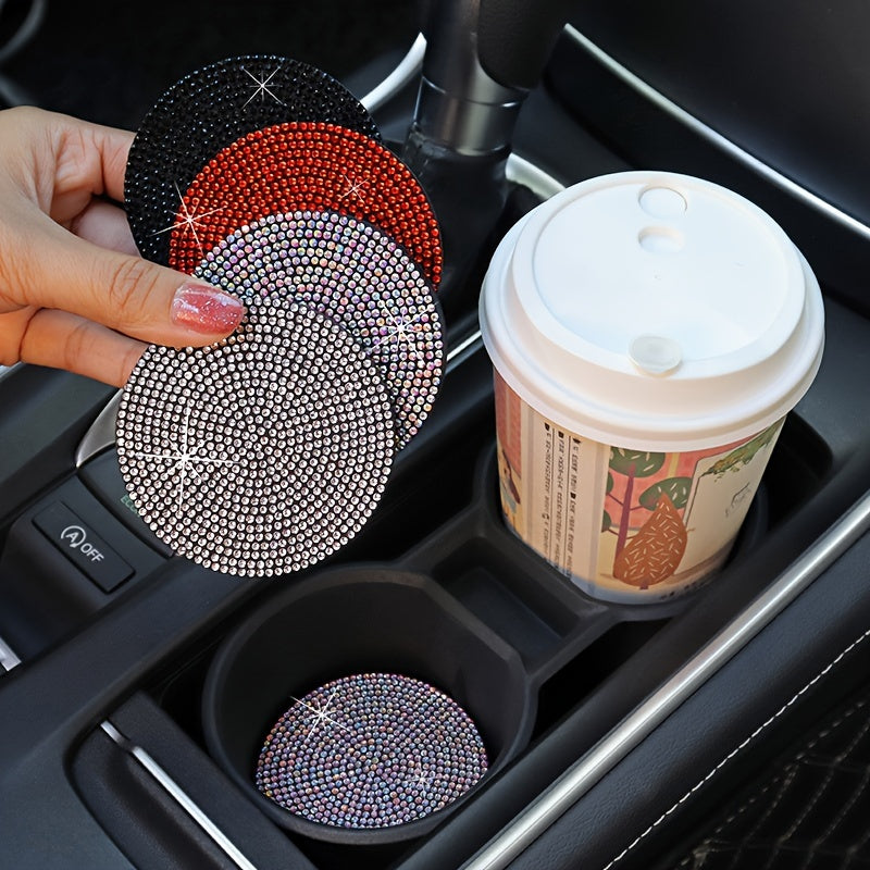 2pcs Multicolor Silicone Car Cup Holder Coasters Non-Slip Heat-Resistant
