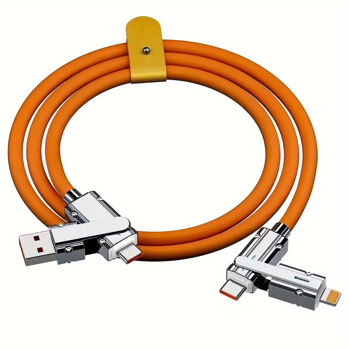 4-in-1 Data Cable for iPhone, Samsung, Honor, Xiaomi Fast Charging 100W