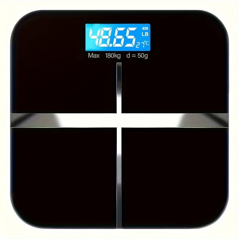 Digital Body Scale with Wide Platform and Large LCD Display for Adults