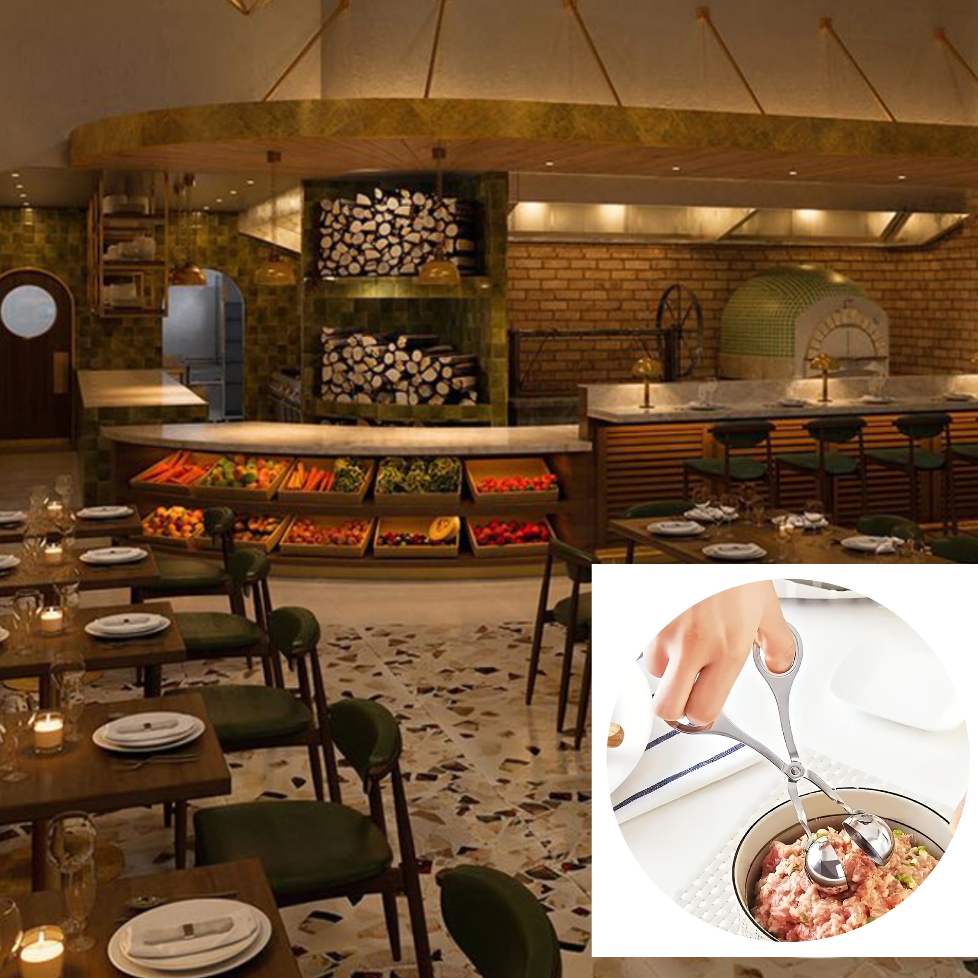 Stainless Steel Meatball Maker Clip Kitchen Cooking Tool