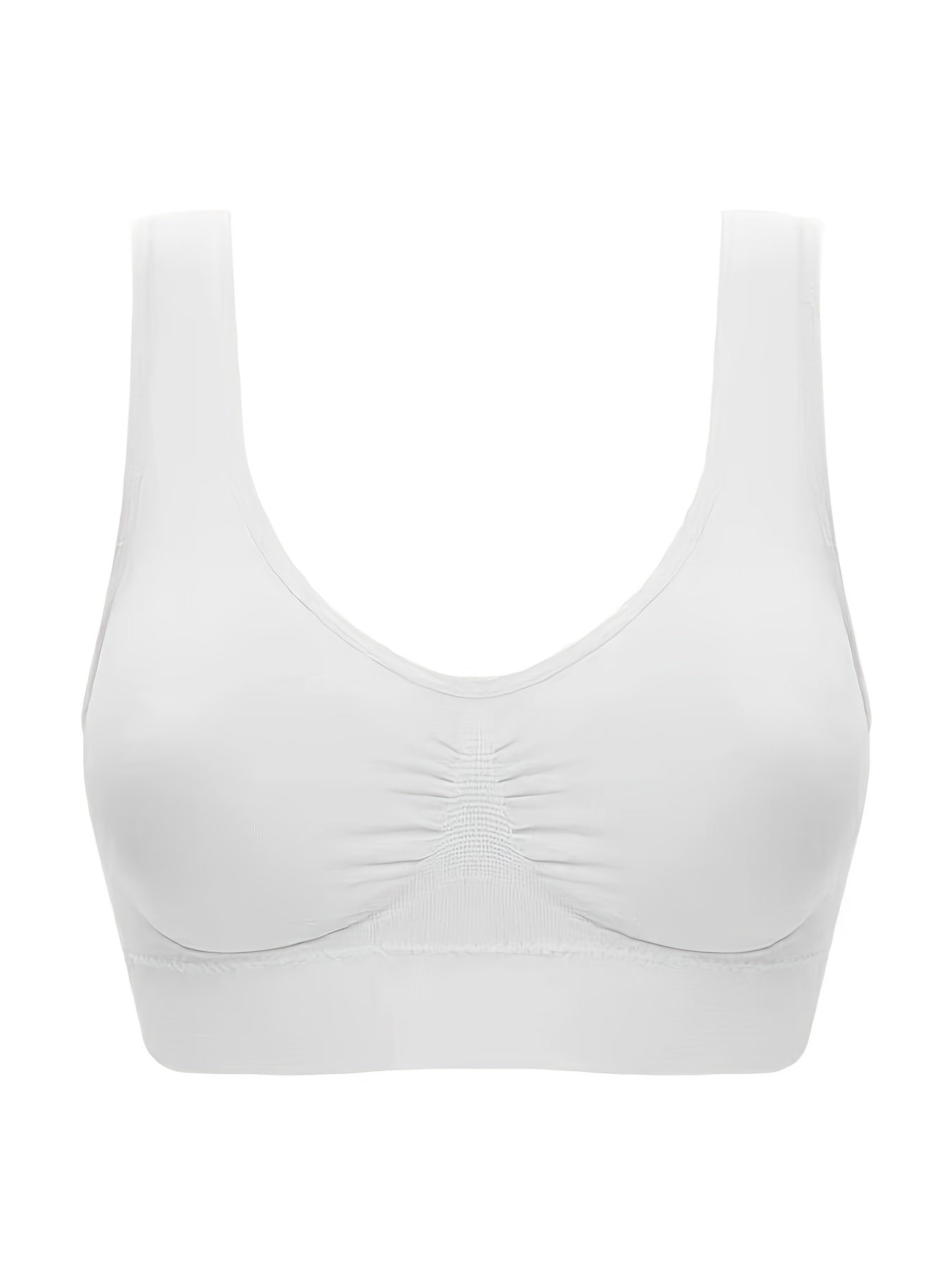 Women's Seamless Sports Bras with Small Pleats and Thin Design for Comfort