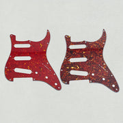 Electric Guitar Single Pickup Guard with Aluminum Shield and Screws for Standard ST Style SSS Guitars in Multiple Colors
