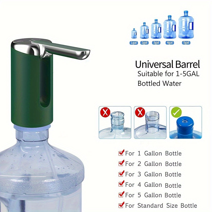 Smart Water Dispenser with Multi-Speed Pump USB Rechargeable Battery Wireless Sensor