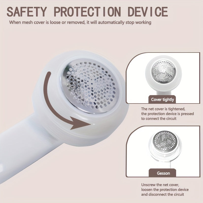 Removedor de pelusas eléctrico portátil recargable por USB para ropa y muebles