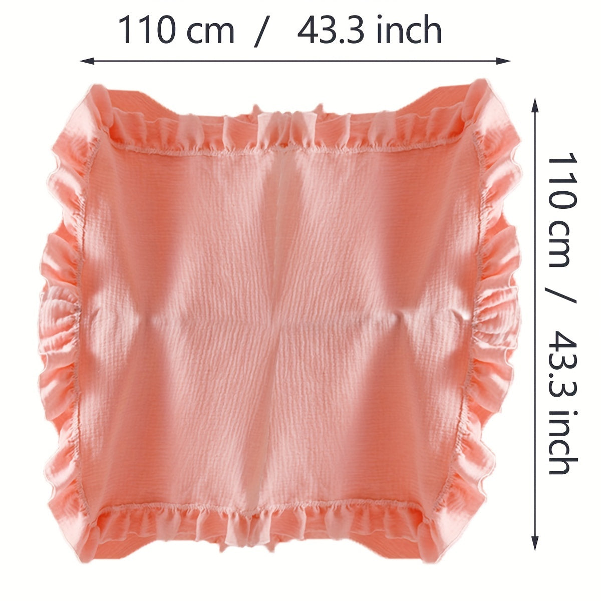 Baby Soft Blanket with Lace Gauze in Plain Color for Children Lotus Leaf Bath Towel Gift