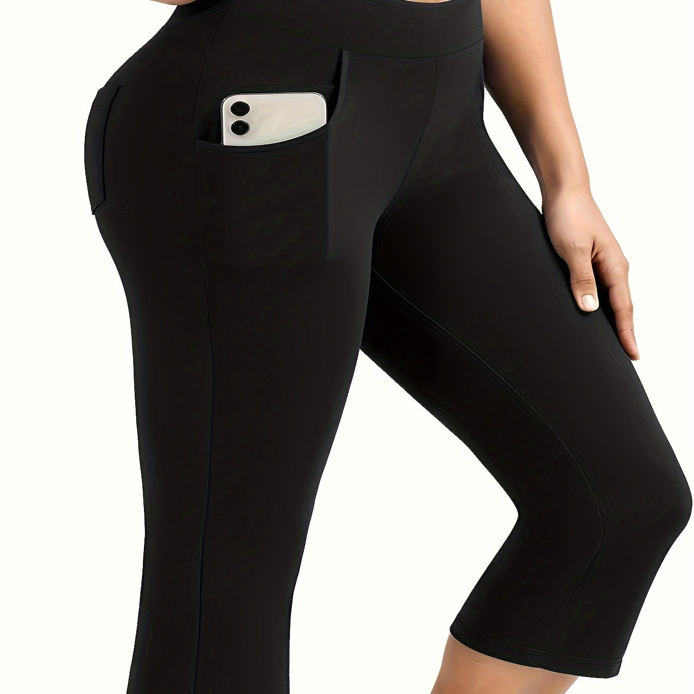 Women's Plus Size Tights Flexible Stretch Black Comfortable Durable