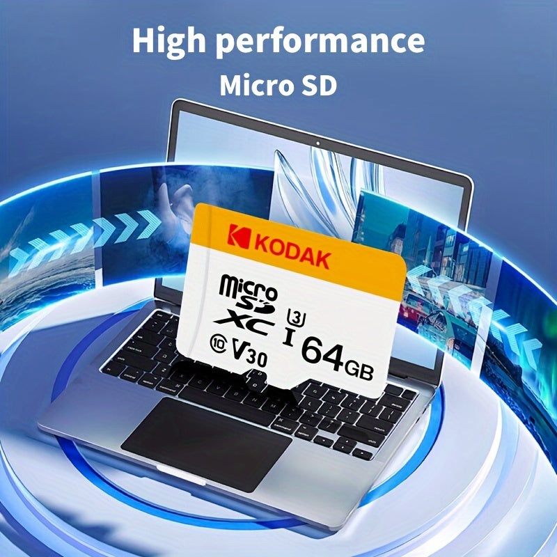High-Speed Class 10 V30 Micro SDXC Memory Card 32GB 64GB 128GB for Smartphones Cameras Drones Dash Cams