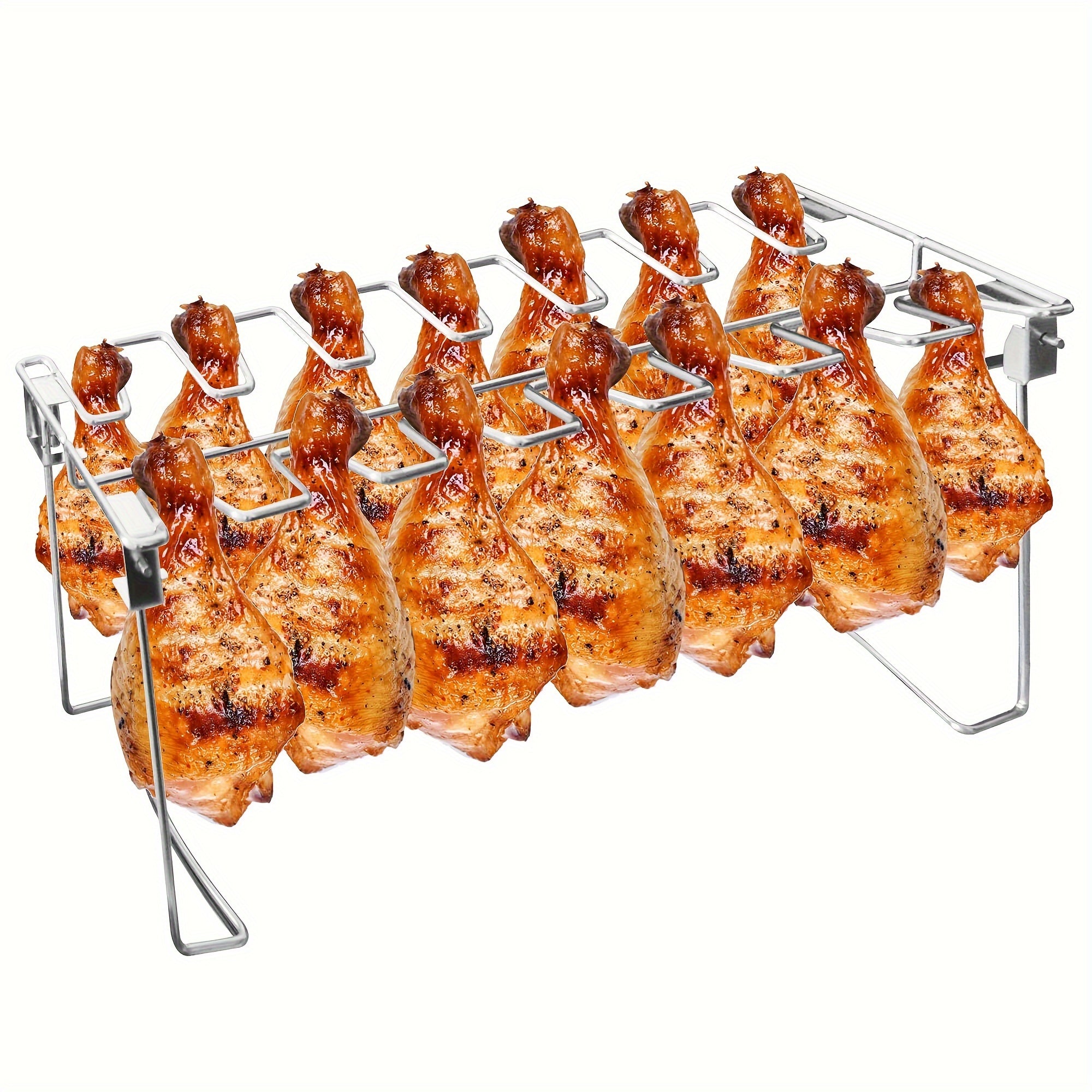 Stainless Steel Chicken Leg Rack for BBQ Grill Oven Roasting