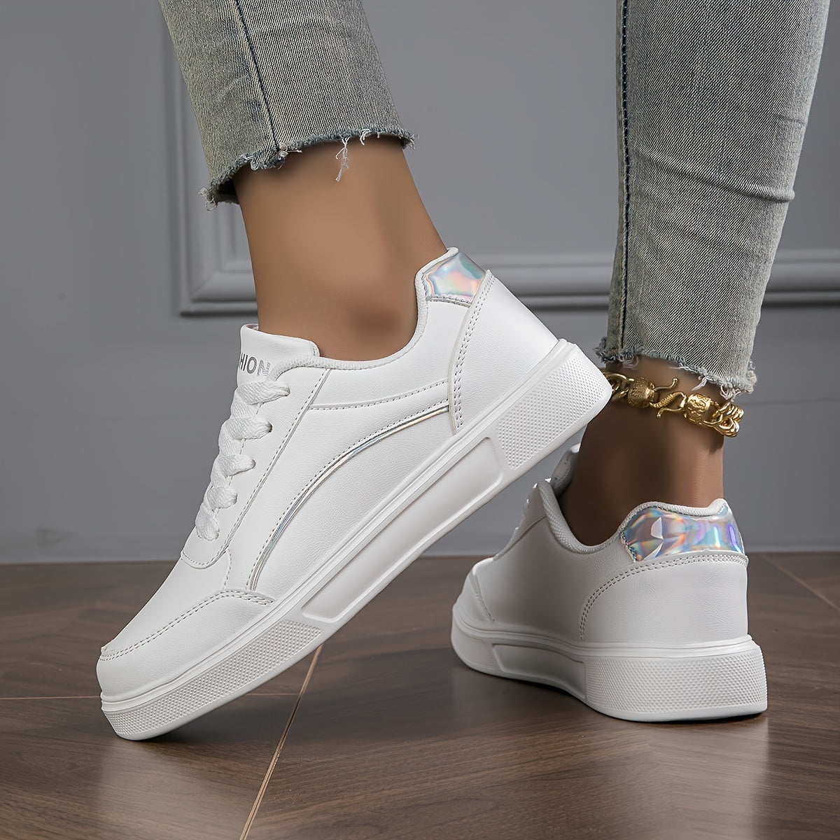 Women's Casual Sneakers Lightweight Soft Cushioned Solid Color All Seasons