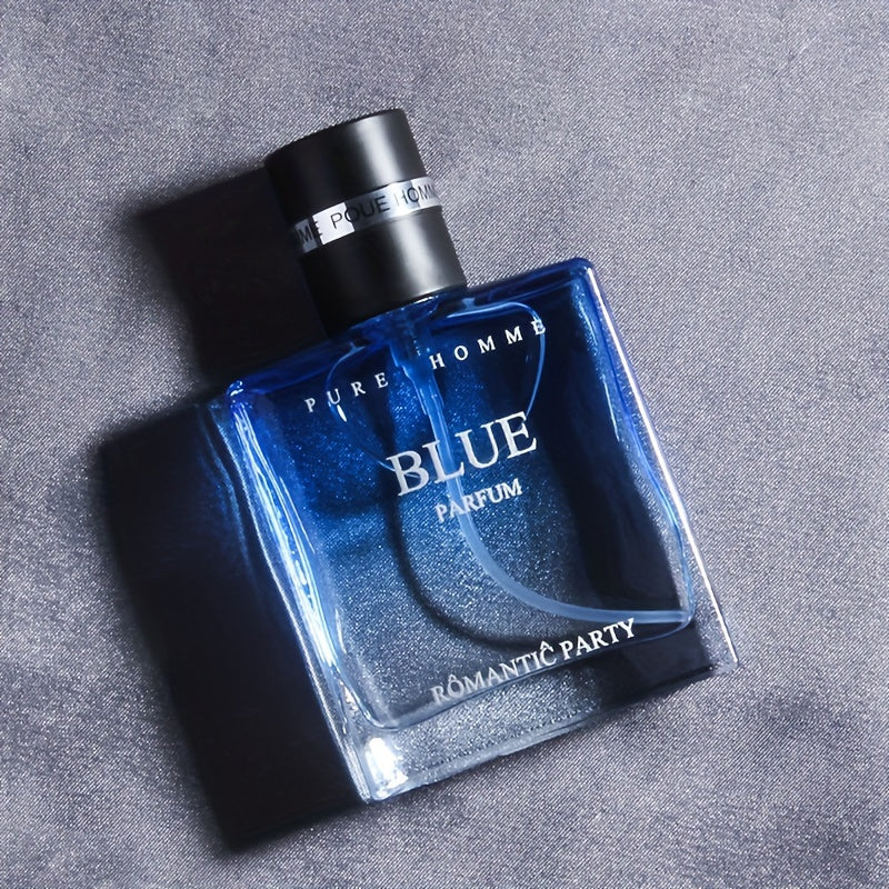 Men's Cologne Sunshine Blue Confident Black Long-Lasting Ocean Woody Scent