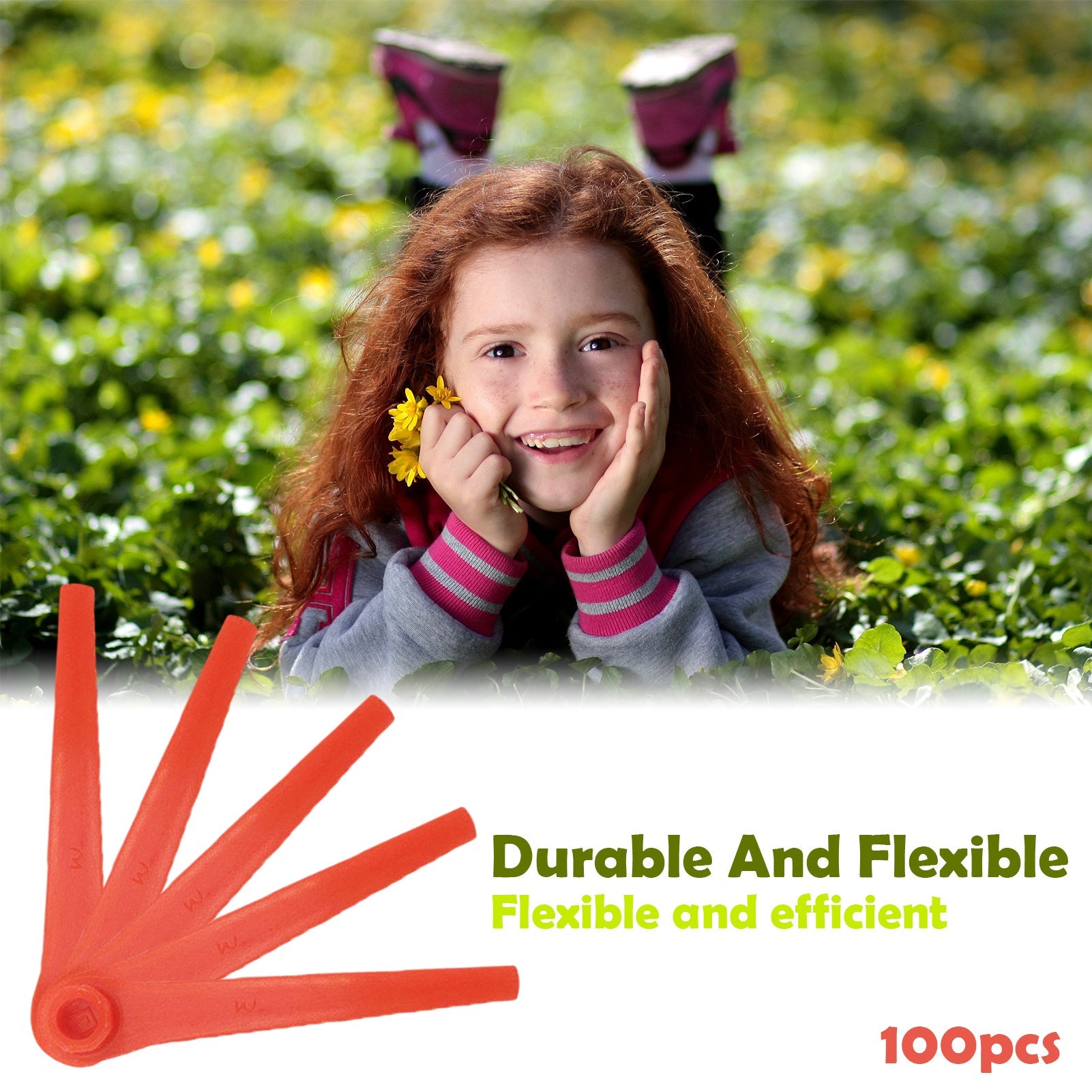 Lawn Trimmers Red Plastic Blades for Precision Cutting Gardening Tool Accessories