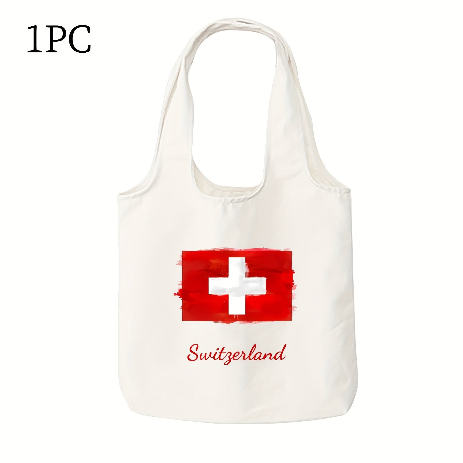 Durable Canvas Tote Bag with Double-Sided Print for Daily Use