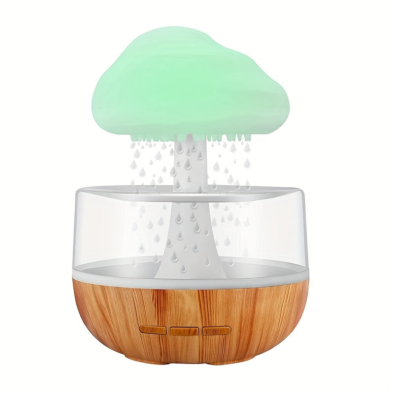 Creative Raindrop Humidifier with USB Battery and Rainbow Light Air Diffuser