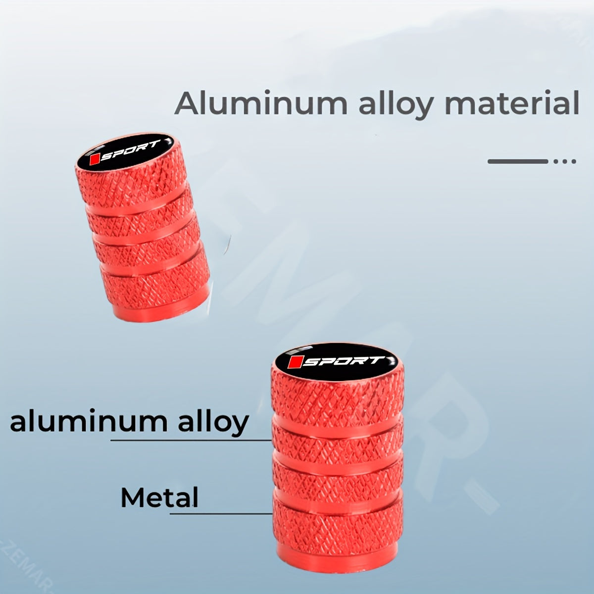 Set Of 4 Aluminum Gold Valve Stem Caps Car Tire Accessories