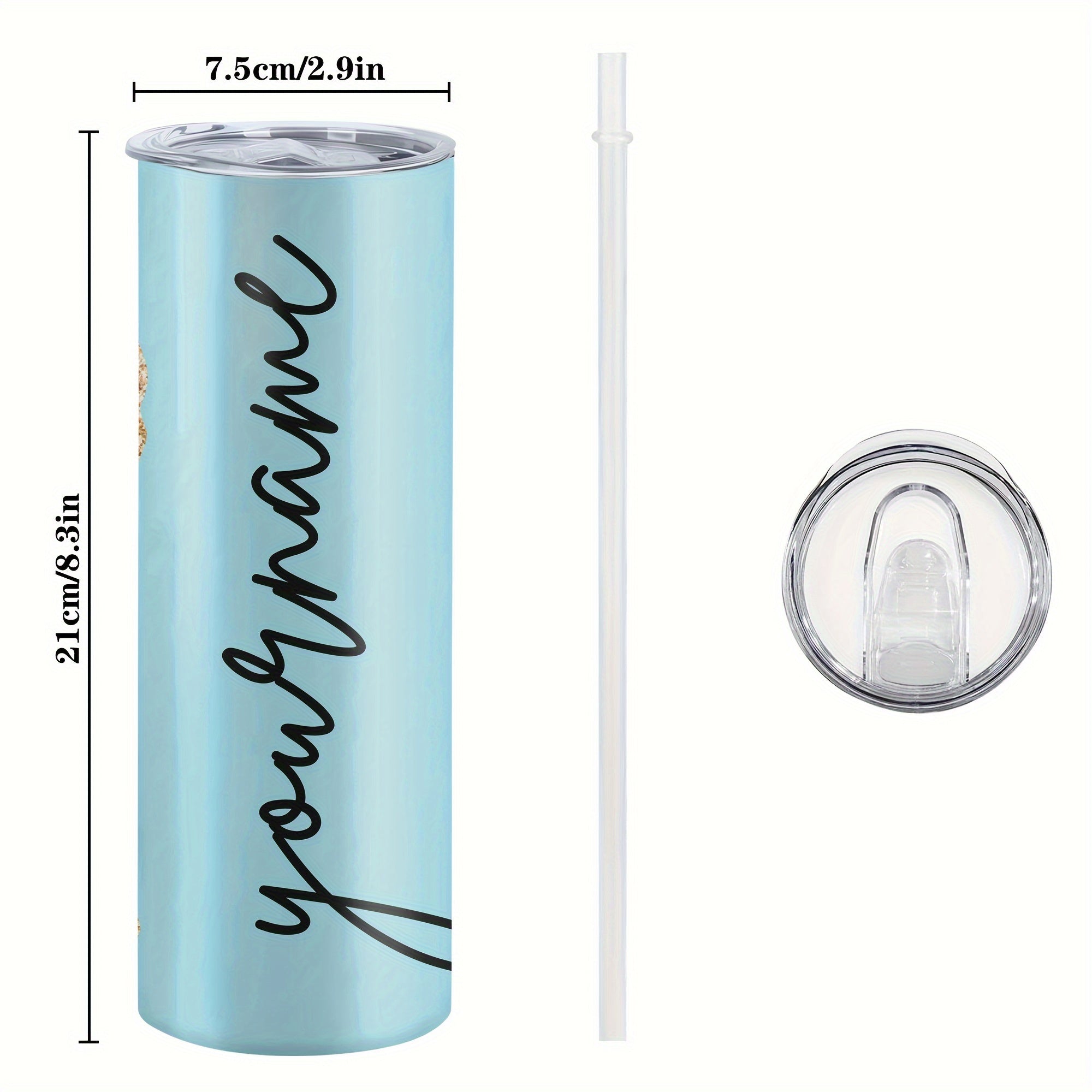 Индивидуальная 20-унцевая нержавеющая стальная кружка - прочная, изолированная, легкая в очистке - идеальна для всех сезонов и в качестве подарка.