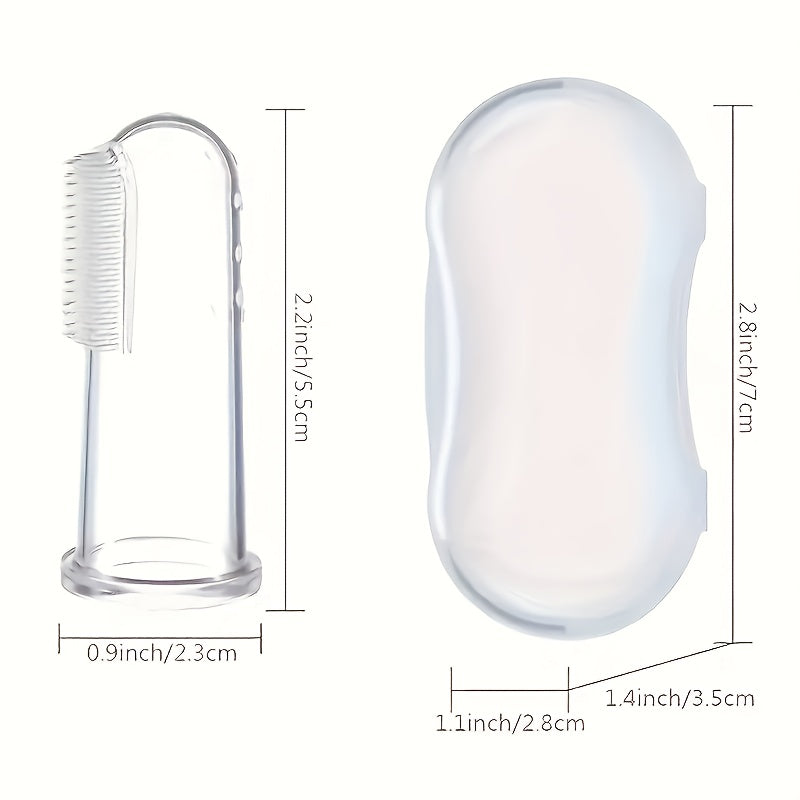 Yumshoq va portativ silikon chaqaloq barmoq tish cho'tkasi, gumlarga yumshoq, tish chiqish, o'qitish va uy hayvonlari parvarishi uchun ideal - chaqaloqlar va kichik bolalar uchun qulay va foydalanish oson. 2 ta yoki 1 ta to'plamda keladi.