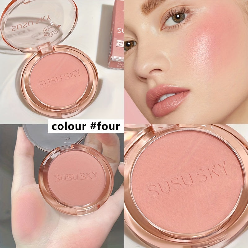 Unisex Blush Disk Set Monochrome Highlight Contour Brightening Makeup