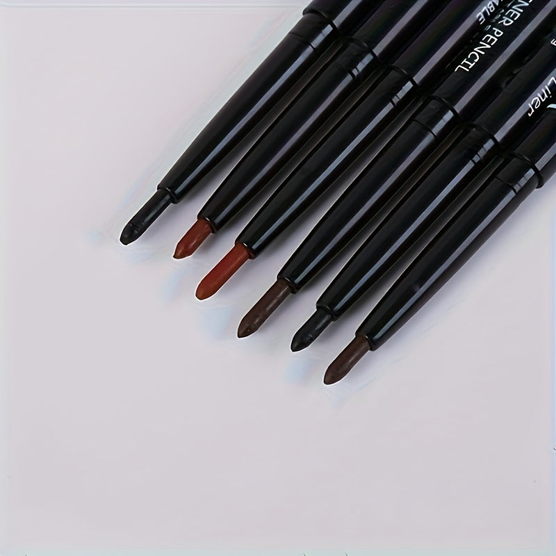 Pink Eyeliner Pencil Brown Waterproof Long-Wearing 3-in-1 Eyeshadow Lip Liner