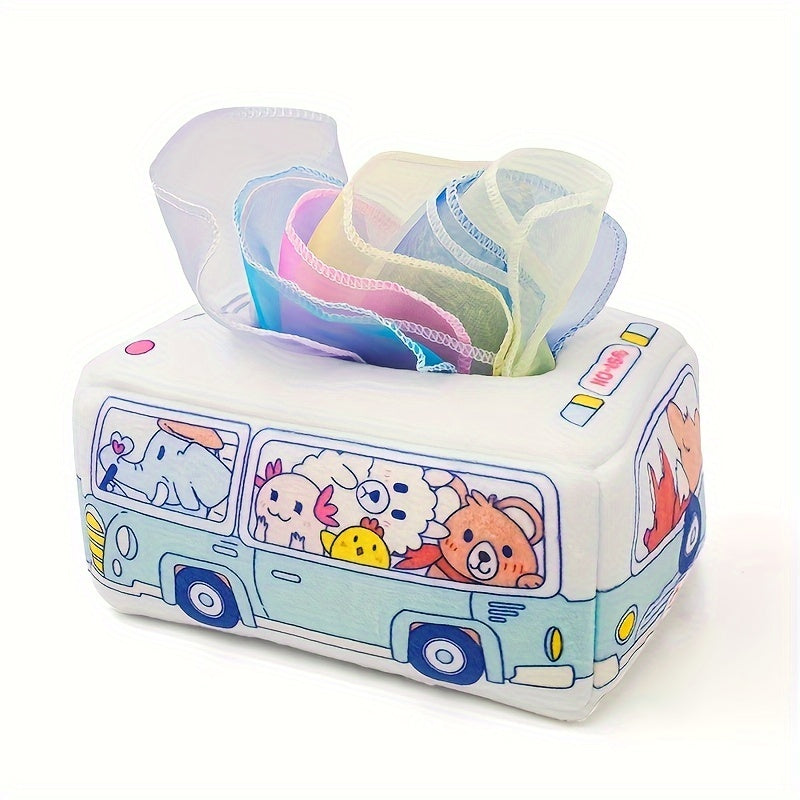 Sensory Toy for Children Polyester Tissue Box Tear-Resistant Hand Exercise Educational Toy for Boys and Girls