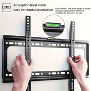 Wall Mount Bracket for 32-70 Inch LED LCD TVs, Metal, Anti-Theft Security
