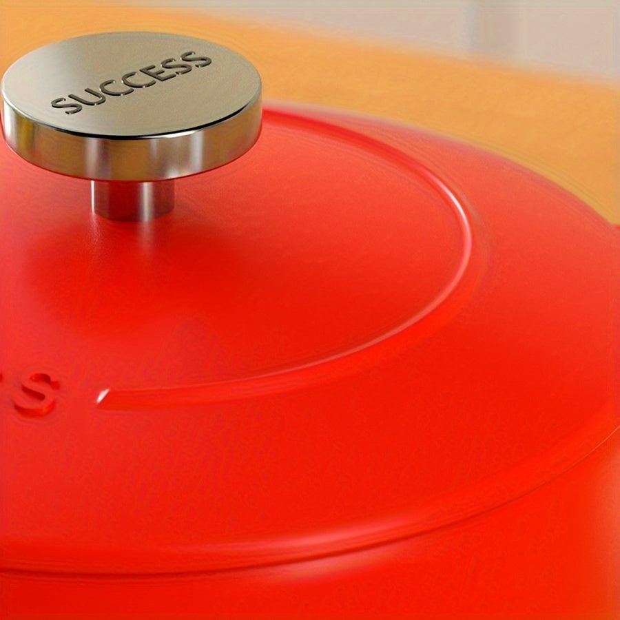 Enamel Cast Iron Dutch Oven Set 1-Piece Stovetop Pressure Cooker Non-Stick