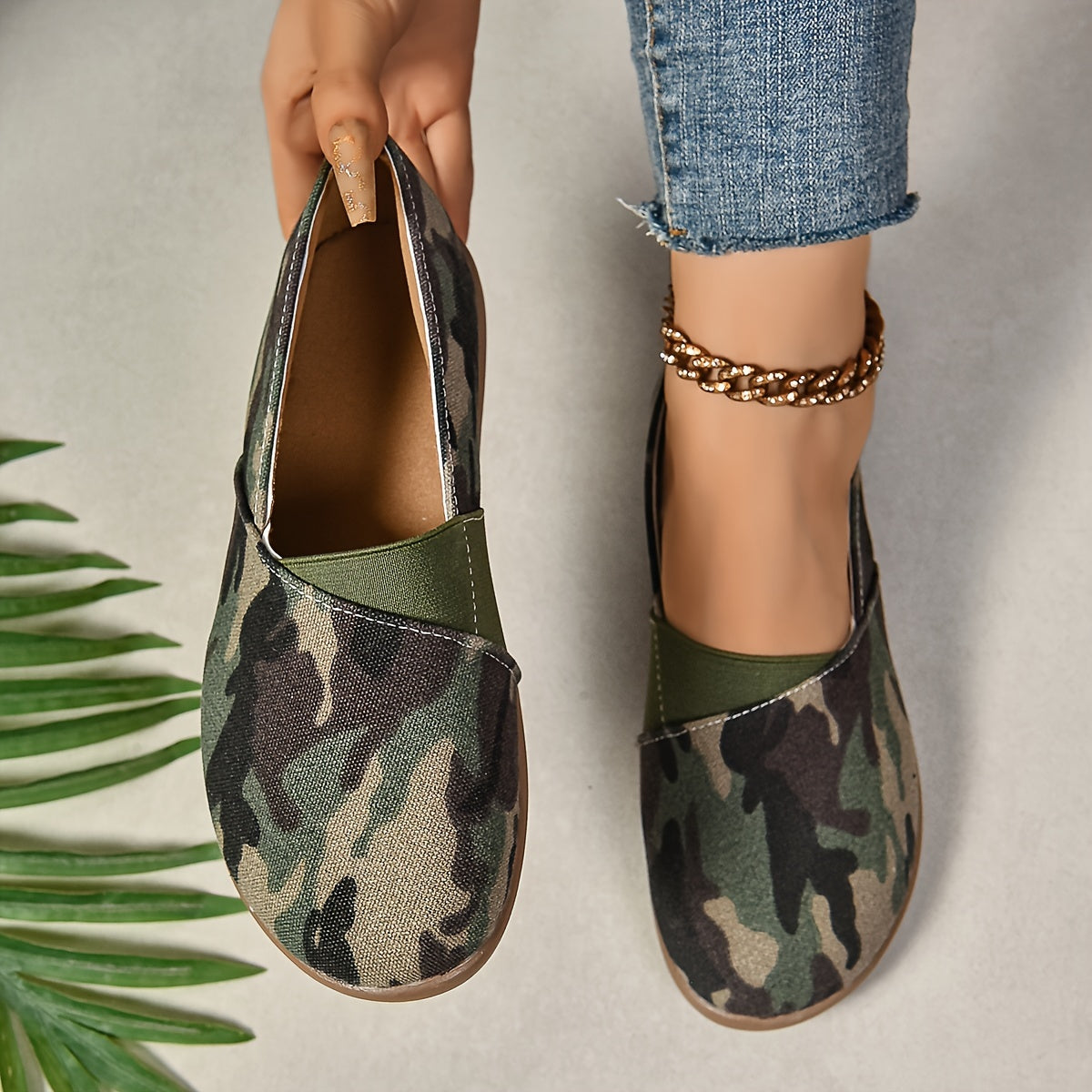 Zapatillas planas coloridas con estrellas para mujer, ligeras, slip-on, mocasines casuales para verano