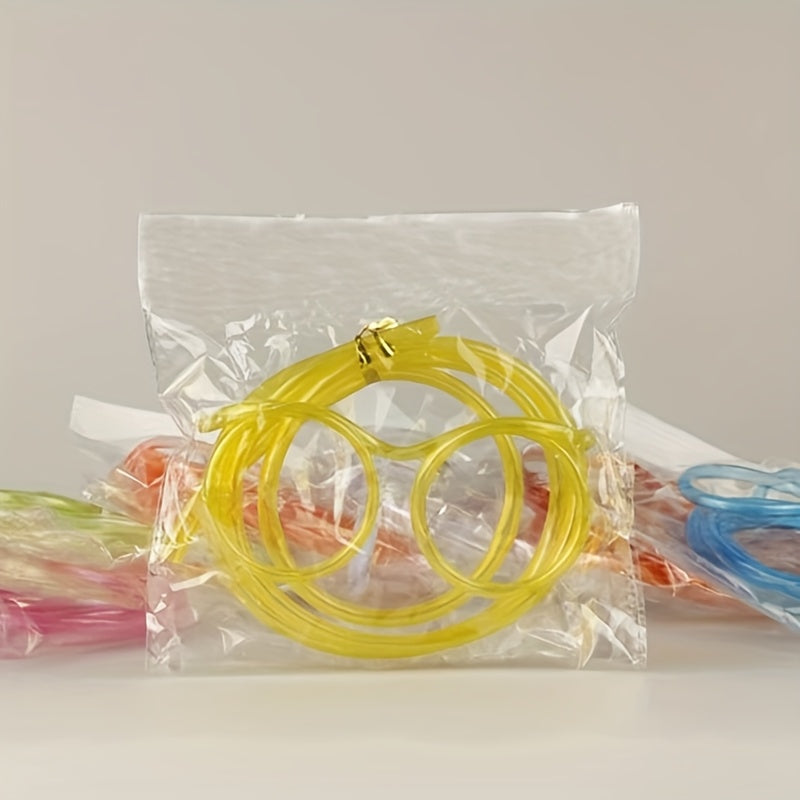 Children's Plastic Crazy Straw Glasses for Birthday Party Favors and Gift Bags