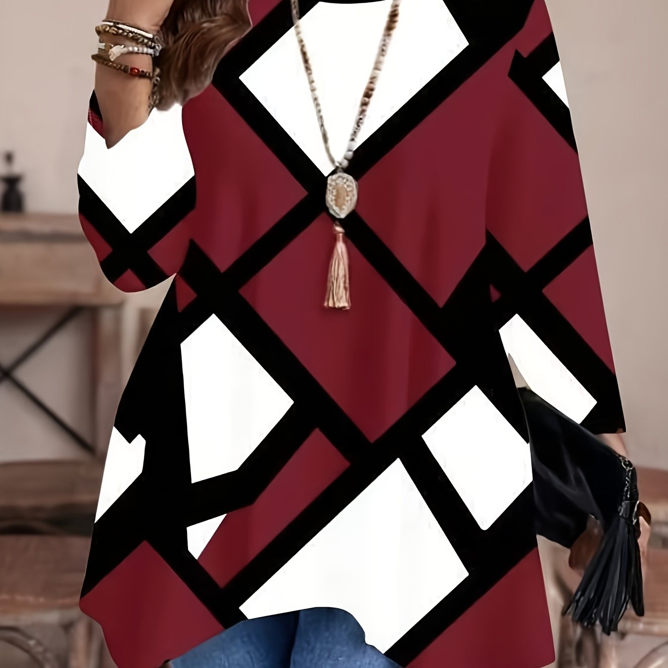 Plus Size Floral Print T-Shirt Women’s Casual Short Sleeve All-Season Top