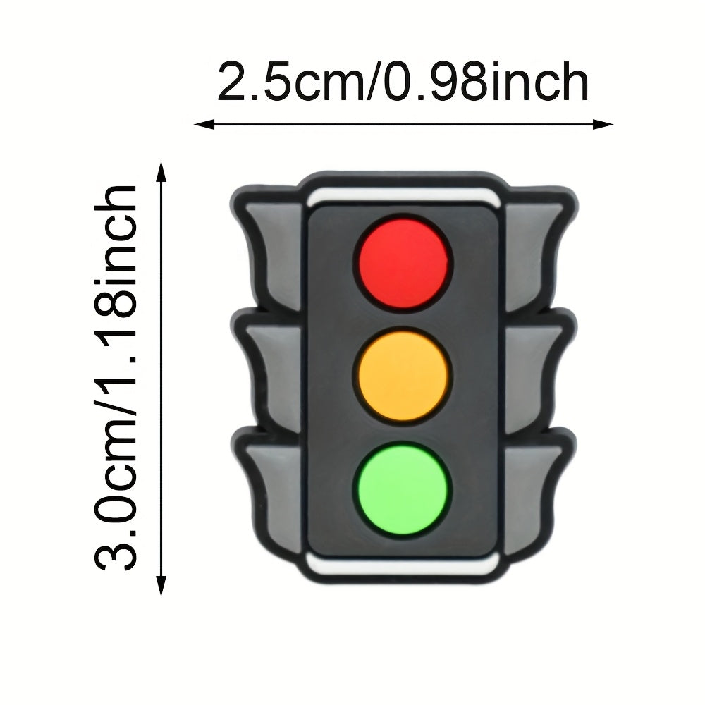 Unisex Plastic Shoe Charms Set Aircraft Transportation Decor 21pcs