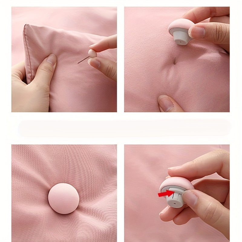 Set of 6 Pink No-Pin Quilt Holders Non-Slip Bed Sheet Clips for Sheets and Mattresses