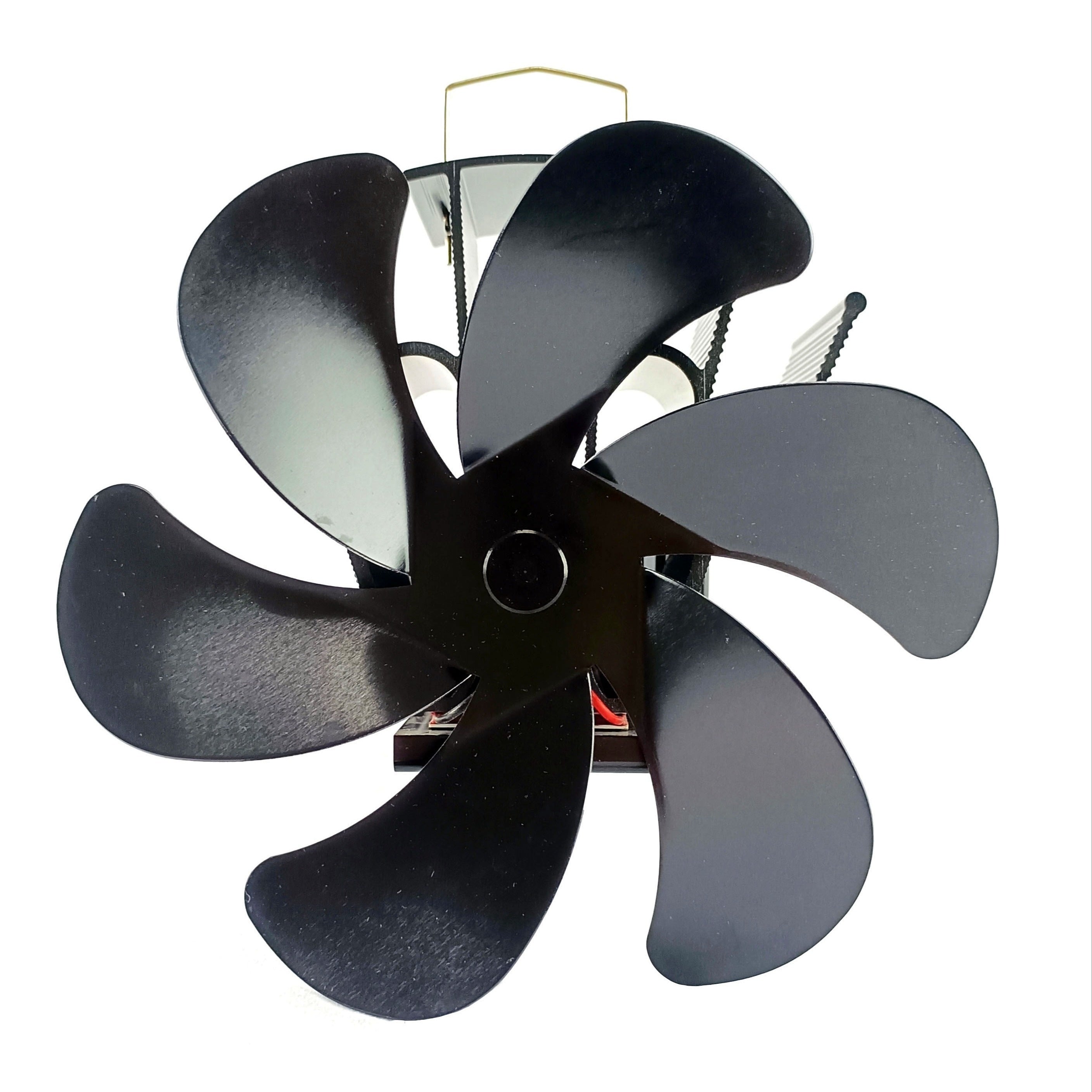 6-Blade Wall Mounted Fan Portable Indoor Outdoor Fireplace Chimney Use