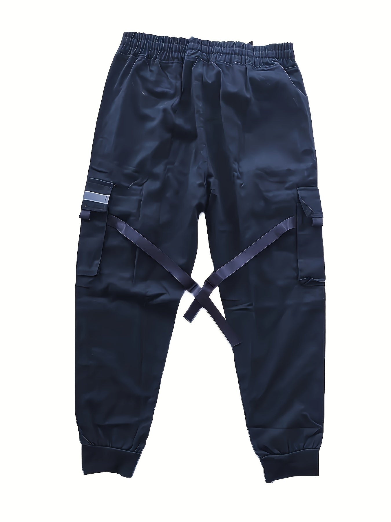 Men's Cargo Pants with Multiple Flap Pockets Casual Work and Outdoor Wear Polyester All-Season